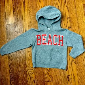 Kids BEACH hoodie, Youth Small (6 Yrs)